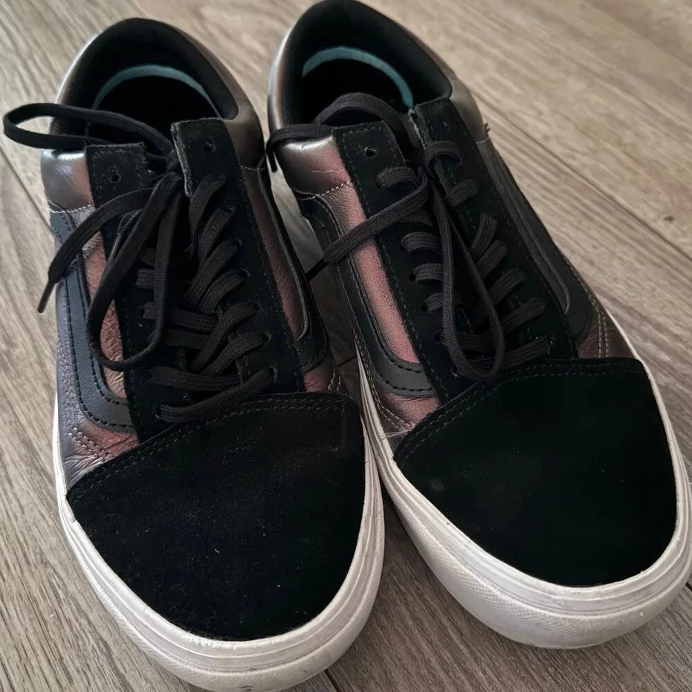 Metallic Comfy Cush Old Skool Vans - Picture 2 of 5